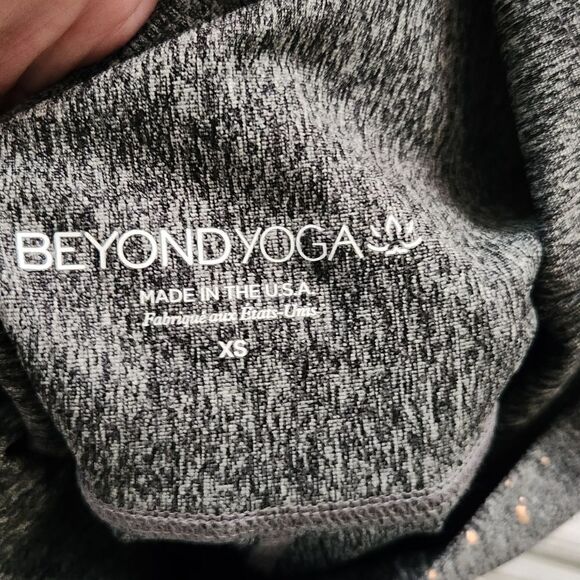 Beyond Yoga Ombre Sparkling Rose Gold Leggings in Gray Size XS - Picture 4 of 12